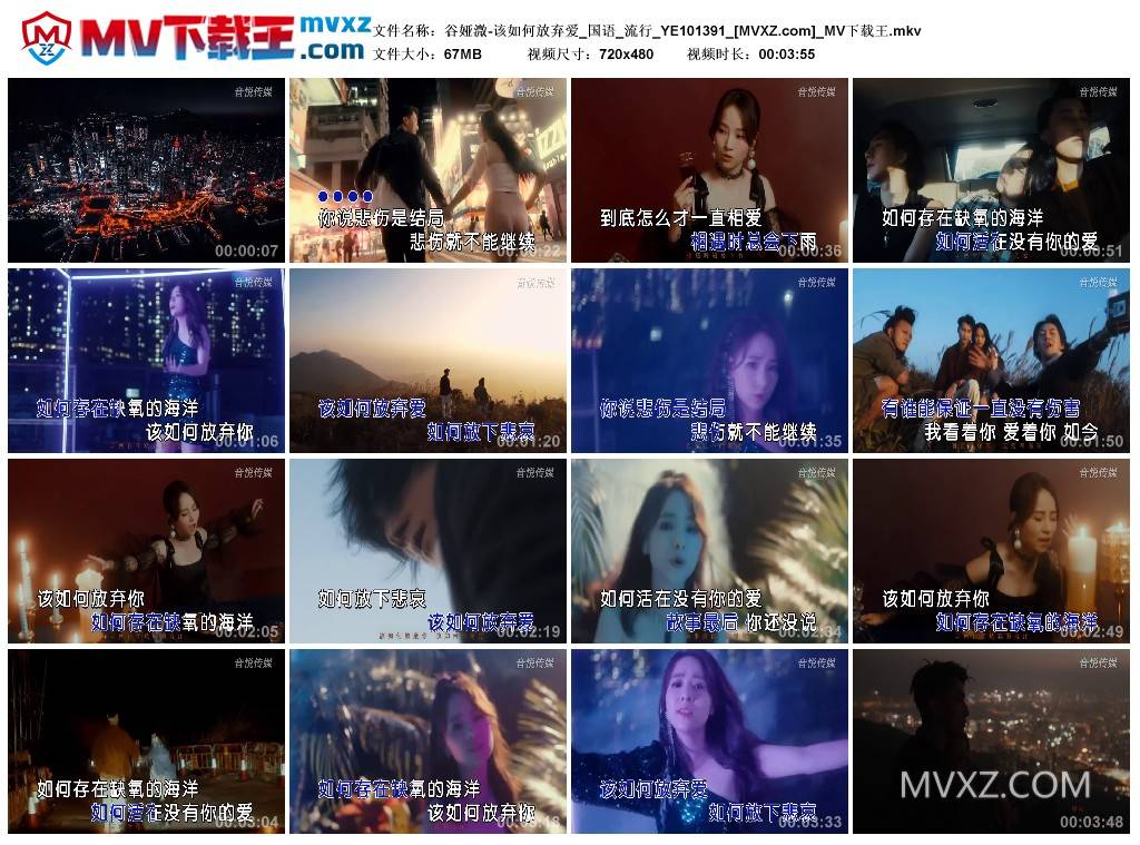 谷娅溦-该如何放弃爱_国语_流行_YE101391